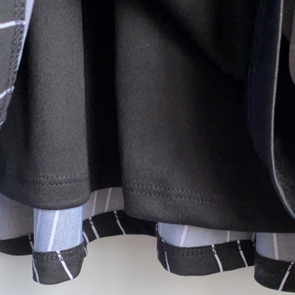 Lane Bryant Black White Striped Deep V-Neck Dress Size 14 - Picture 4 of 5